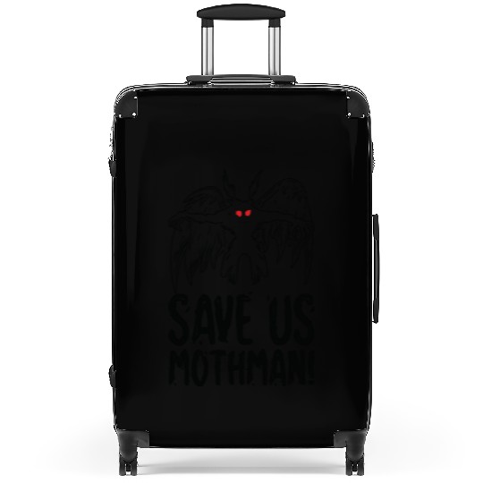 Halloween Mothman Mythical Line Art Beast Monster Suitcases