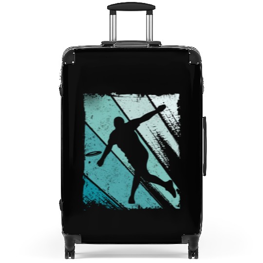 Disc Golf Player Graphic Frisbees Flying Disc Golf Suitcases