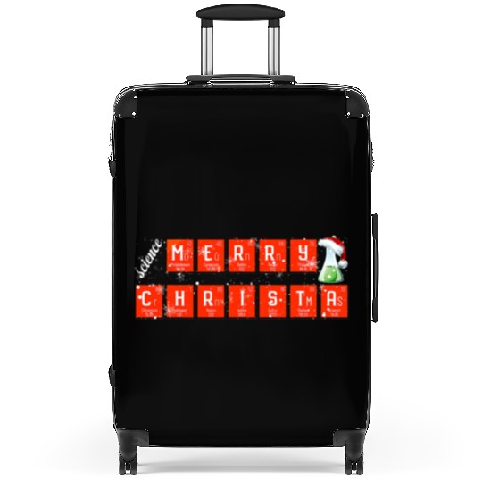 Christmas Science Periodic Elements Chemistry Art Suitcases
