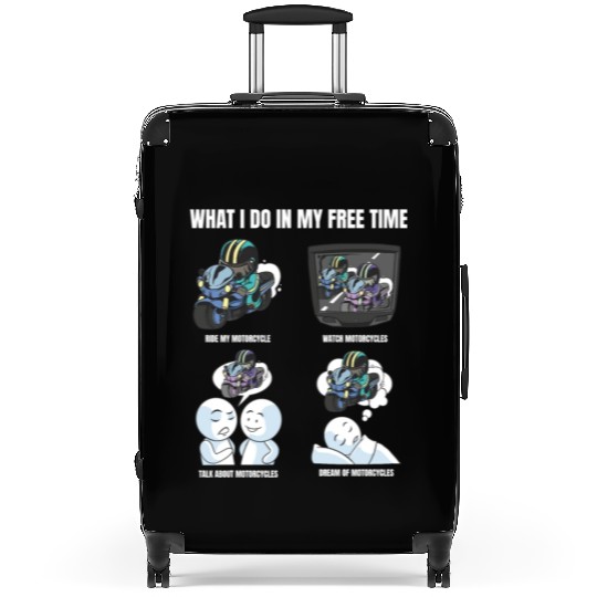 Motorcycle Racing My Spare Time Motocross lovers Suitcases