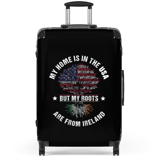 Ireland American Country Heritage Flags Suitcases