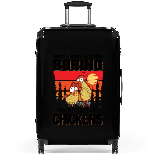 Chickens Gift Farmer Chicken Coop Suitcases