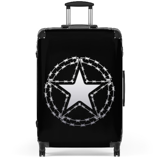 Barbed Wire US Army Star Suitcases