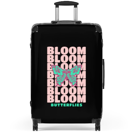 Bloom Butterflies Suitcases
