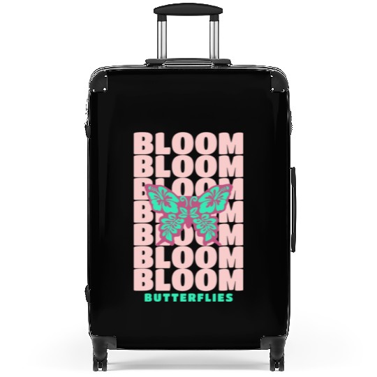 Bloom Butterflies Suitcases
