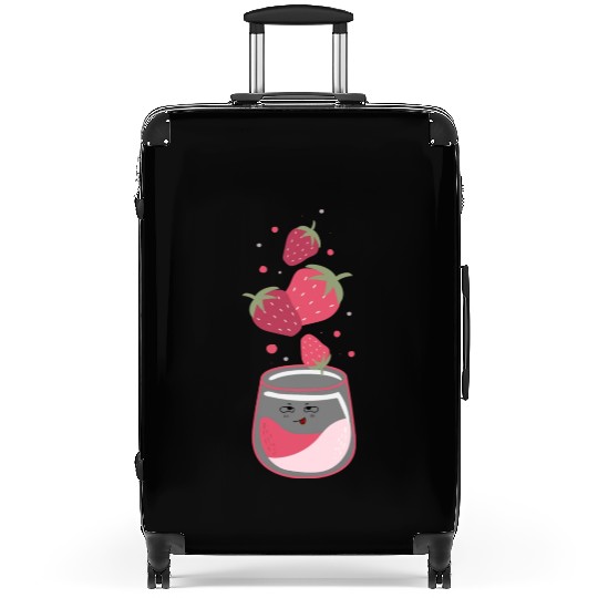 Delicious Strawberry juice Suitcases