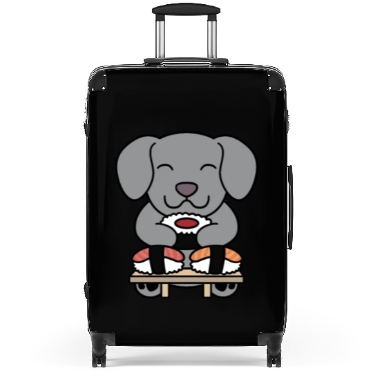 Sushi Lover Weimaraner Suitcases