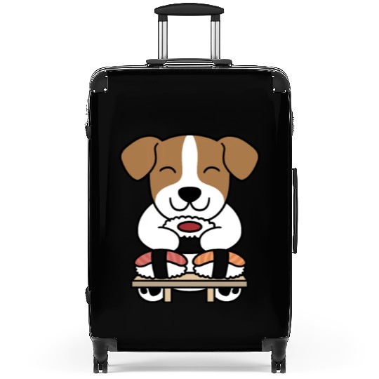 Sushi Lover Jack Russell Terrier Suitcases