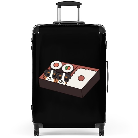 Sushi Bento Box Australian Shepherd Suitcases