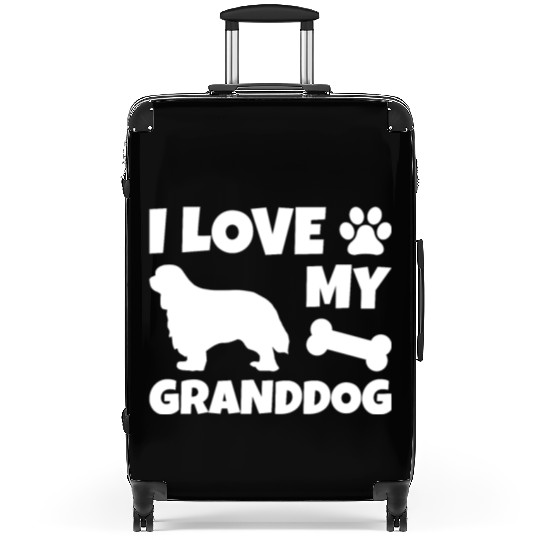 I Love My Granddog Cavalier King Charles Spaniel Suitcases