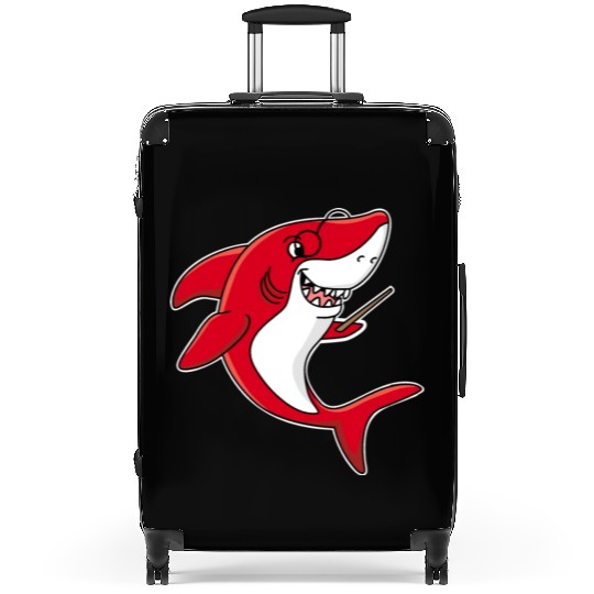 Teacher shark .. school student lessons enrollment Suitcases