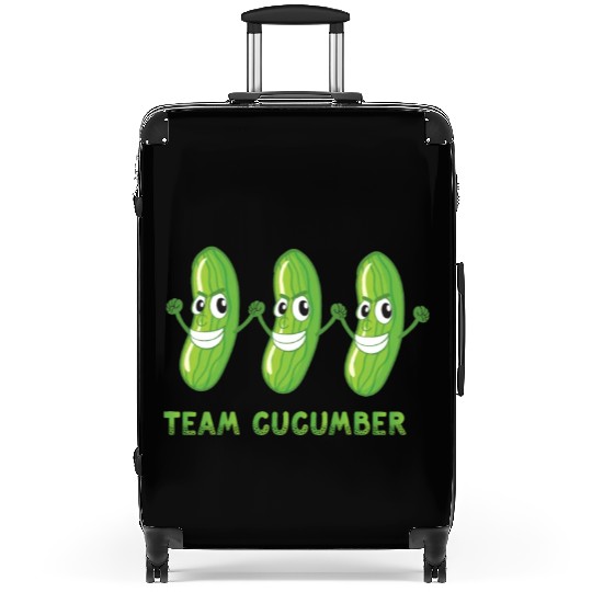 Team Cucumber Vegetarian Vegetable Veggies Vegan Suitcases