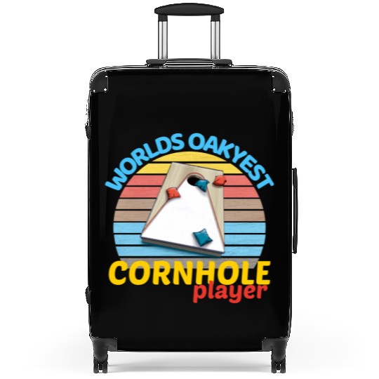 worlds oakyest cornhole player two Suitcases