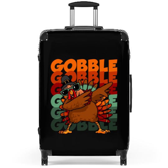 Dabbing Turkey Thanksgiving Gobble Gobble Yall Suitcases