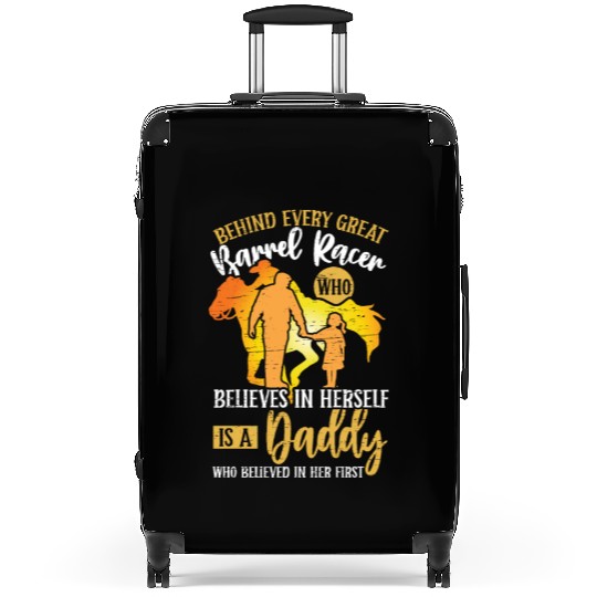 Barrel Racing Dad Rodeo Equestrian Horse Barrel Suitcases