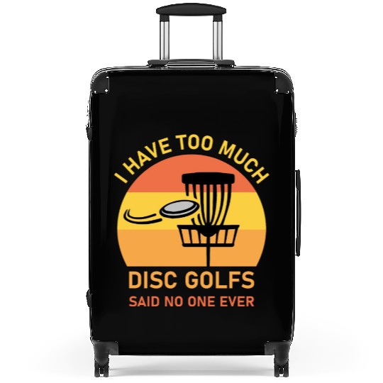 Disc Golfing Funny Frisbee Golf Suitcases