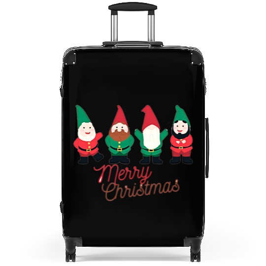 Christmas Funny Gnomes Suitcases