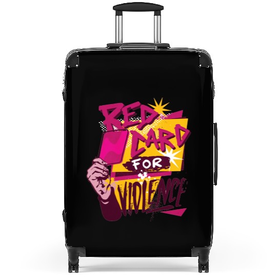 Red card football sport Suitcases