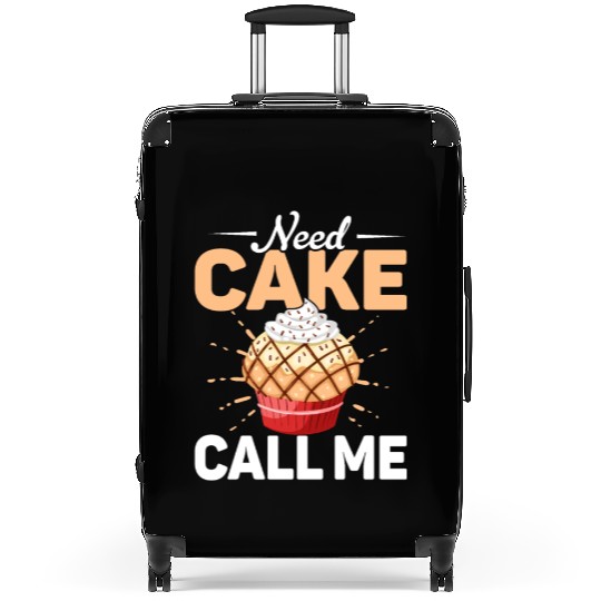 Need Cake Call Me Cookie Pastry Baking Cake Suitcases