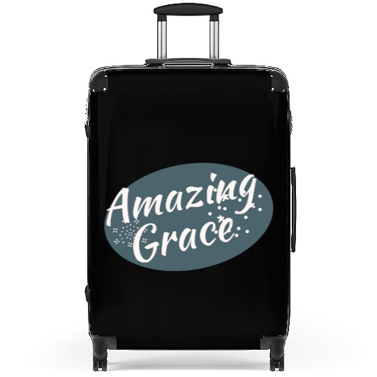 Amazing Grace Christian design Suitcases