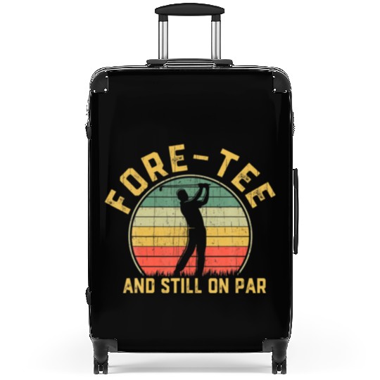 Funny 40th Birthday Golfer 40 Years Old Golfing Suitcases