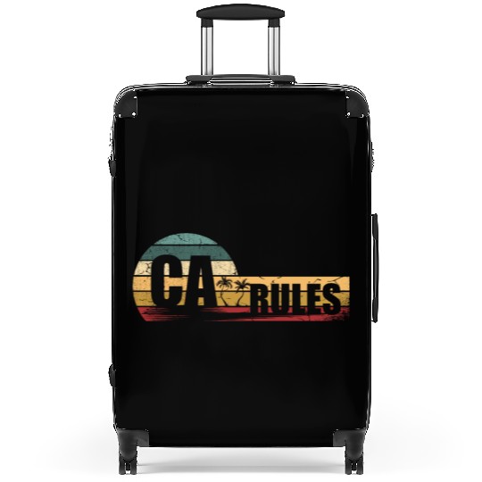 CA Rules USA State America Travel California Suitcases
