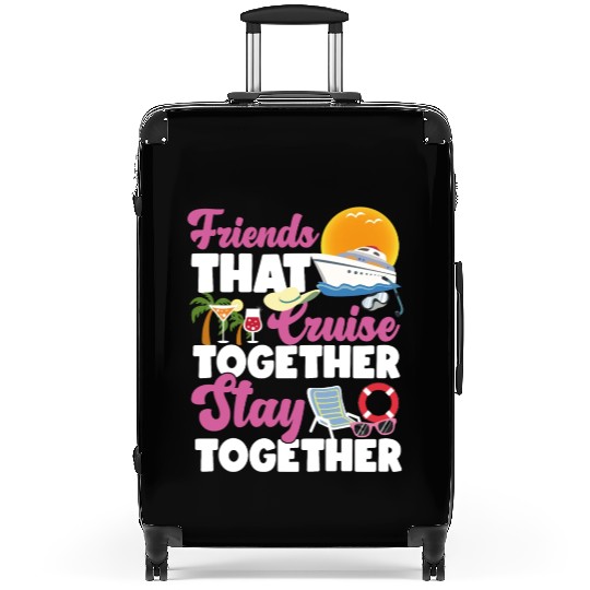 Cruise Ship Vacation Friends Suitcases