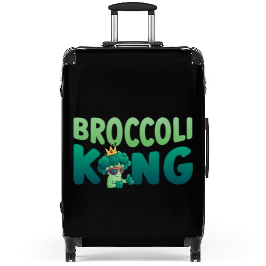 Broccoli King Vegetarian Vegetable Veggies Vegan Suitcases