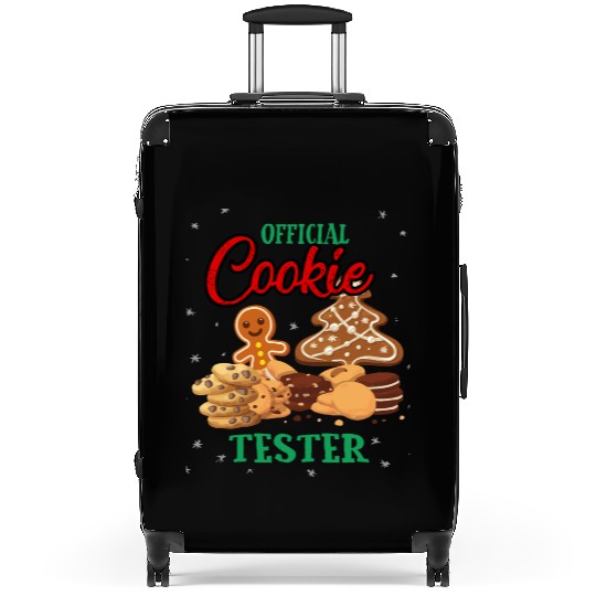 Official Cookie Taster Christmas Cute Holiday Suitcases