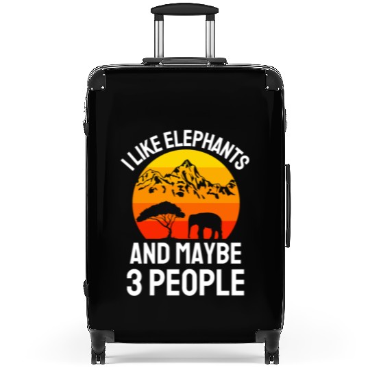 Africa Safari Animal Lover Funny Gift Elephant Suitcases