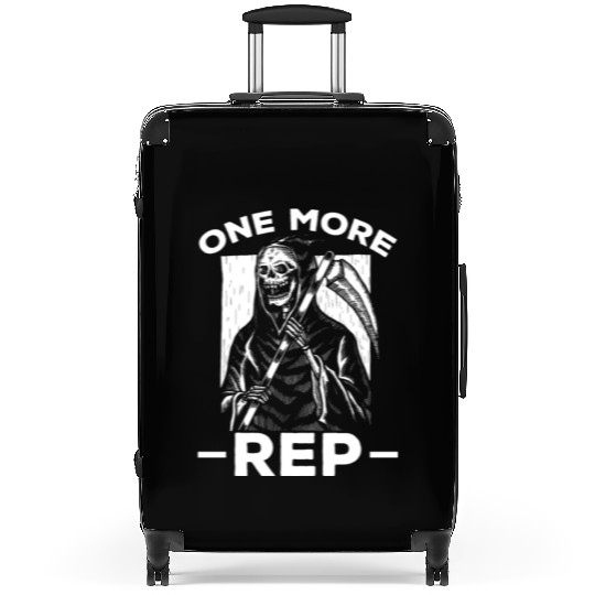 Grim Reaper Humor Weightlifting Gym Lover Suitcases