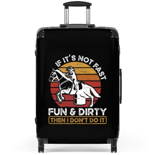 Fun And Dirty Barrel Racing Equestrian Horse Suitcases