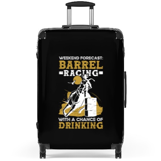 Barrel Racing Drink Beer Rodeo Equestrian Horse Suitcases