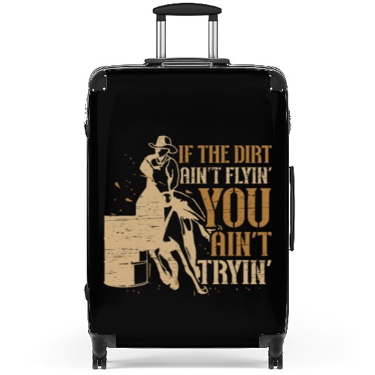 Barrel Racing Dirt Rodeo Equestrian Horse Barrel Suitcases