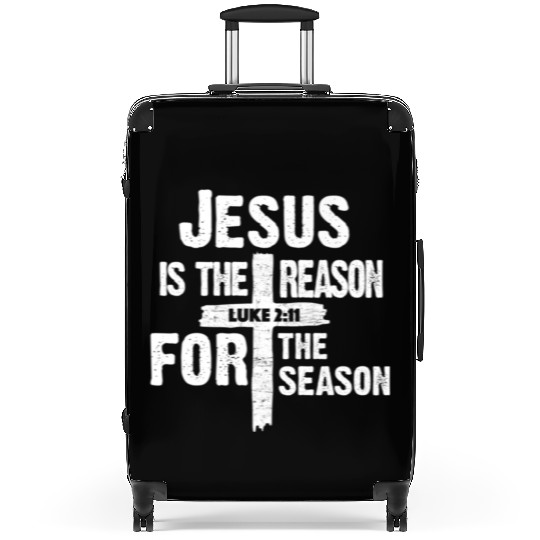 Jesus Is The Reason For The Season Suitcases