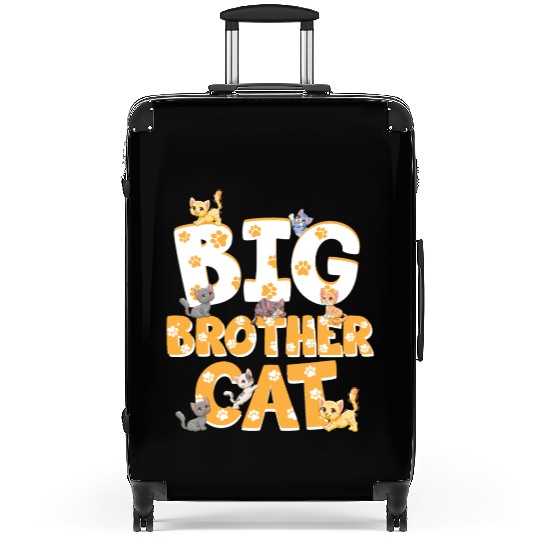 Big Brother Cat Colorful Cats Funny Sibling Suitcases