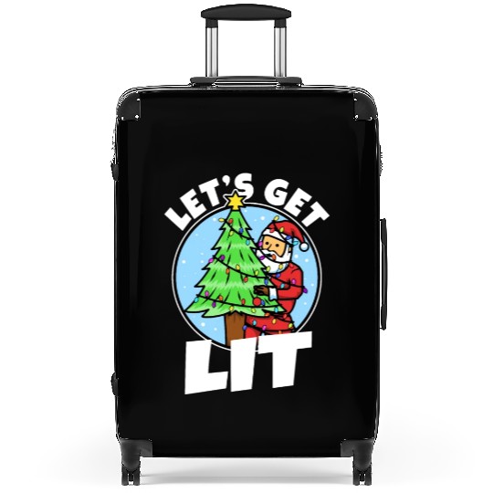 Lets get lit christmas Suitcases