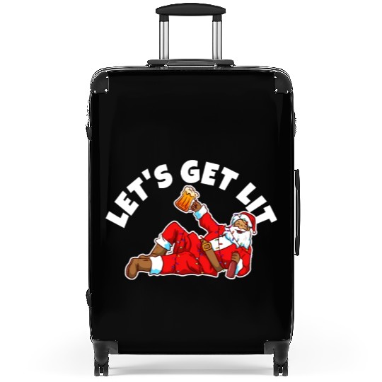 Lets get lit christmas Suitcases