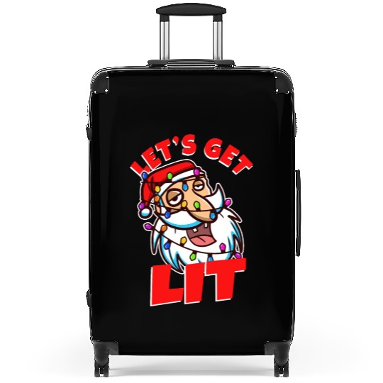 Lets get lit christmas Suitcases