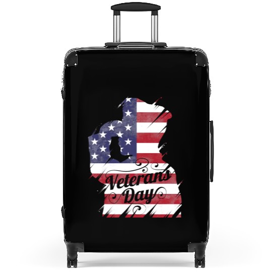 Patriotic Salute US Flag For Veterans Day Suitcases