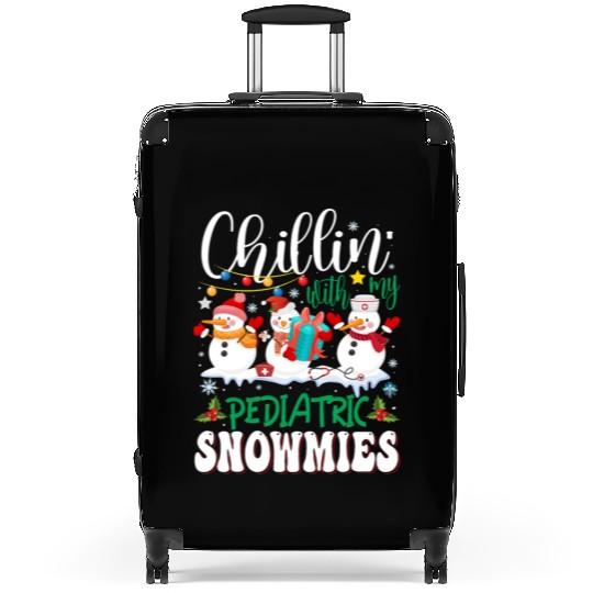 Chillin With My Pediatric Snowmies Christmas Light Suitcases