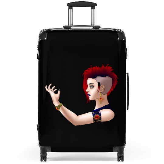 Goth Punk Girl Suitcases