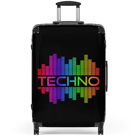Techno Music Rainbow Spectrum Hard Dark Acid Suitcases