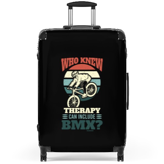 BMX therapy funny saying Suitcases