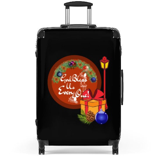 Cute A Christmas Carol God Bless Us Everyone Lamp Suitcases