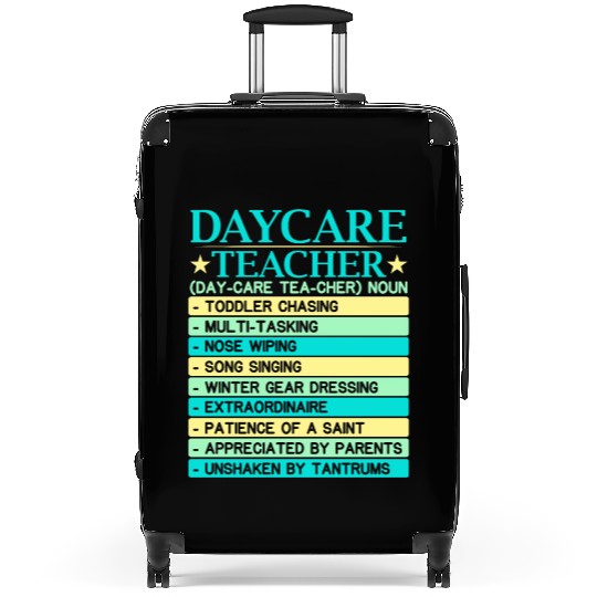 Daycare Teacher Childcare Educator Director Suitcases