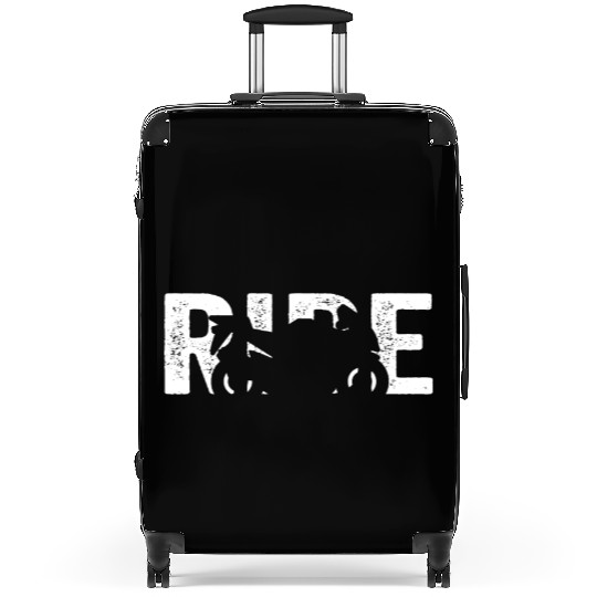 Motorbike Biker Racing Machine Men And Women Suitcases