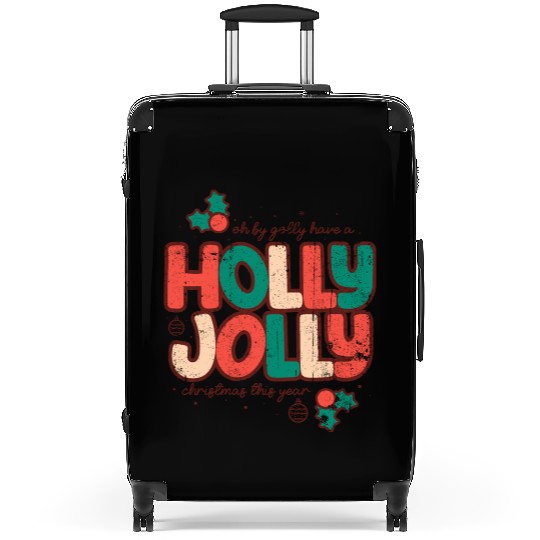 Holly jolly christmas Suitcases