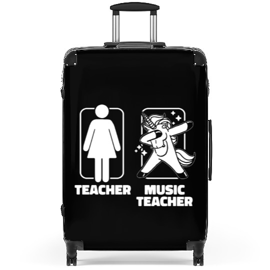 Music Teacher Unicorn Suitcases