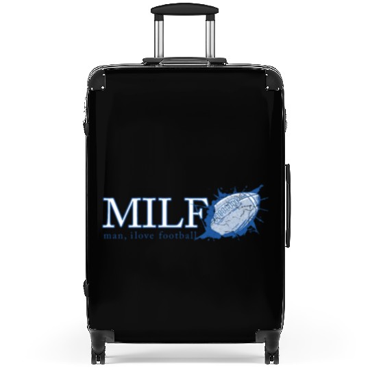 Man I Love Football MILF funny football design Suitcases